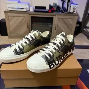 Burberry | Shoes | Burberry Green And White Camouflage  display picture 3
